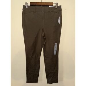 NWT Old Navy Pixie Skinny Ankle Pants High-Rise Olive Green Size 6